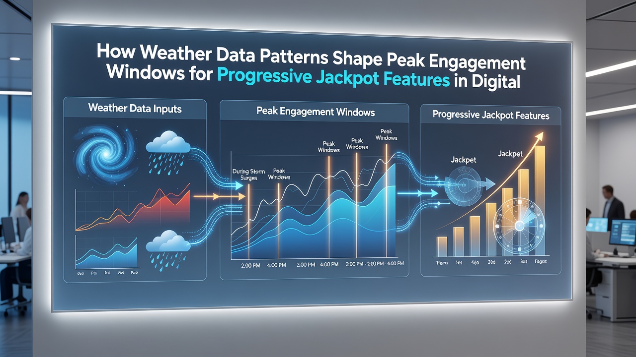 Datenvisualisierung zu Wetter und Jackpot-Engagement