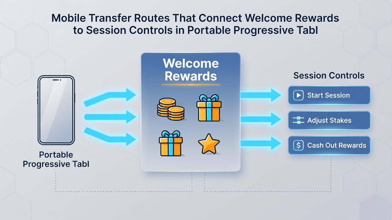 Integration von Transferrouten mit Sitzungskontrollen in progressiven mobilen Tischspielen
